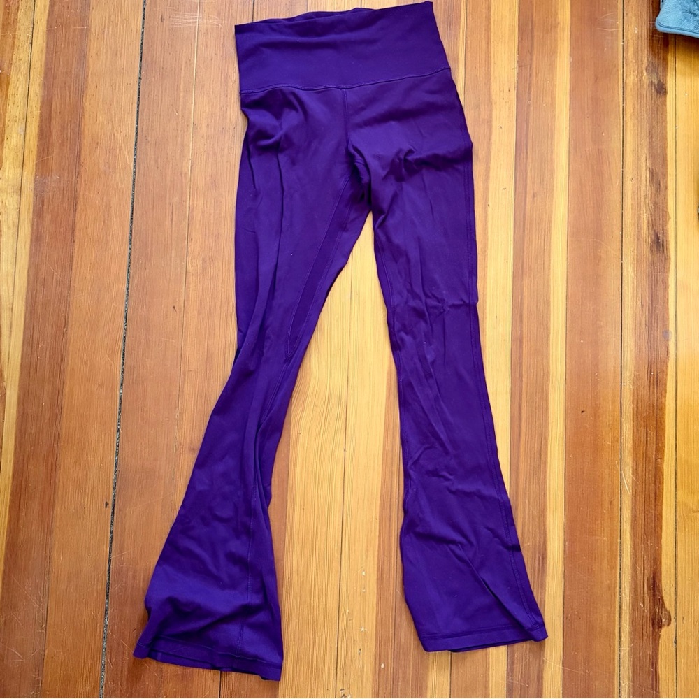 Lululemon kick flare leggings purple